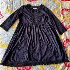 Odd Molly Size 2 (medium) black cotton tunic